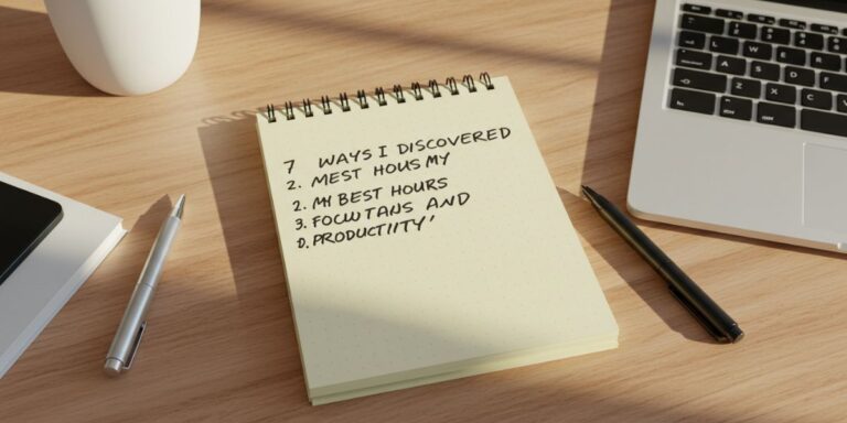 7 Ways I Discovered My Best Hours for Focus and Productivity